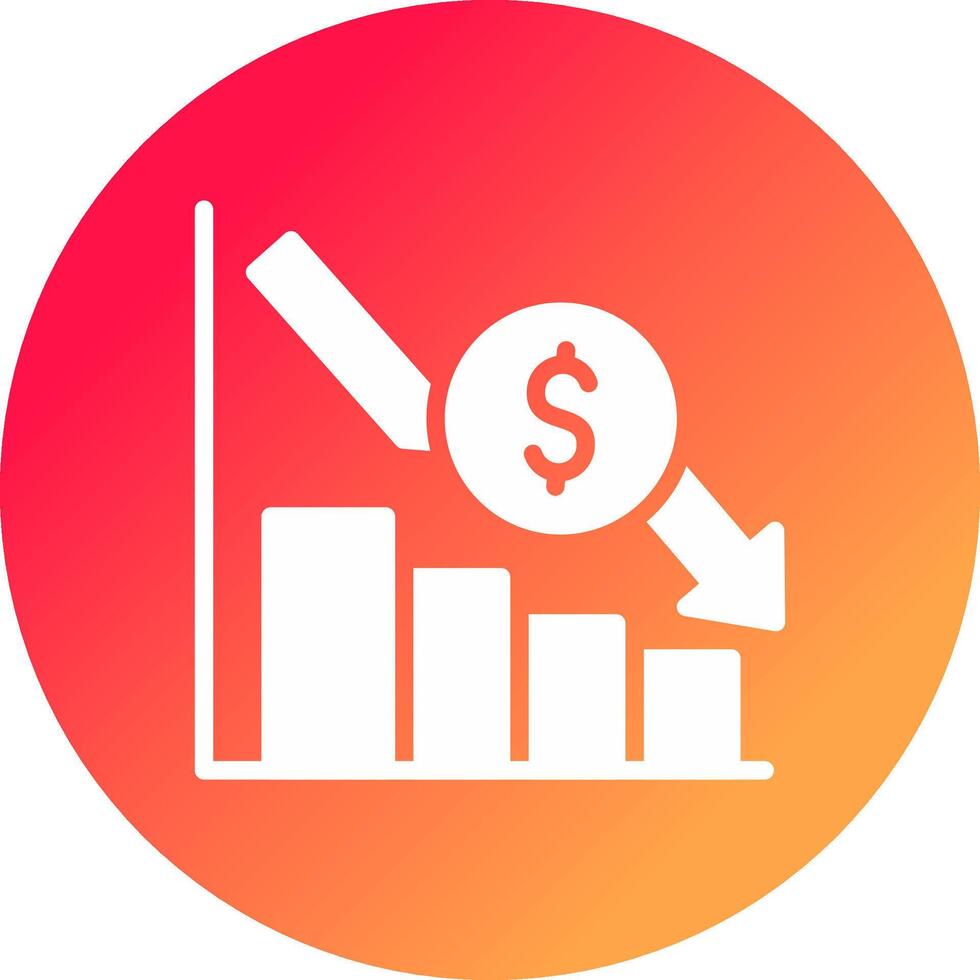Bar Graph Creative Icon Design vector