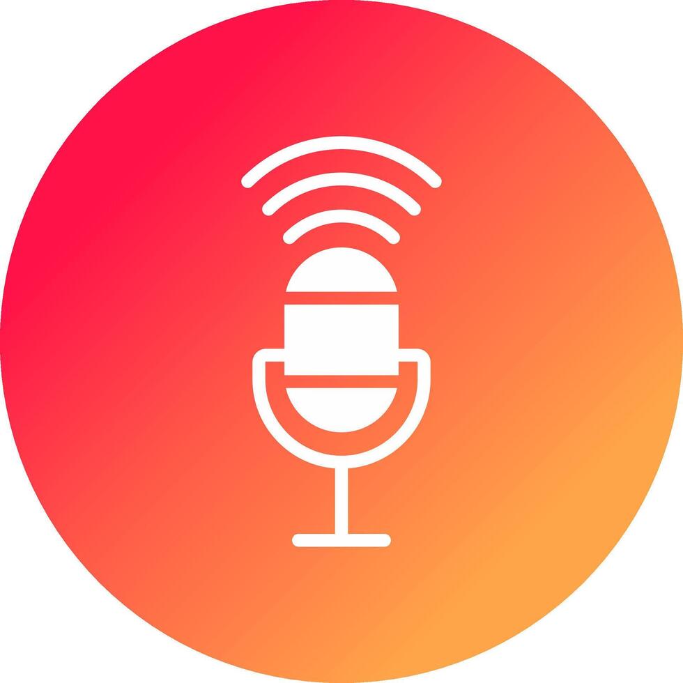 Voice Control Creative Icon Design vector