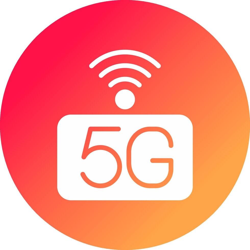 5G Network Creative Icon Design vector