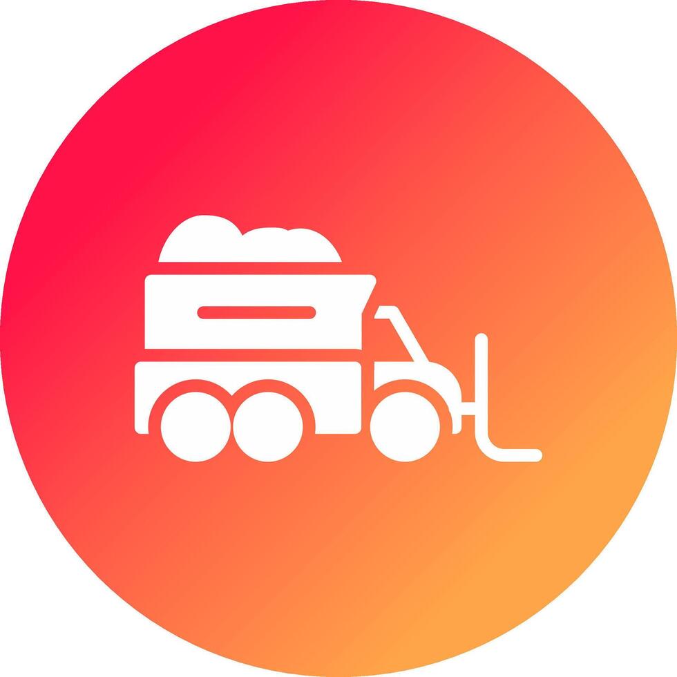 Snowplow Creative Icon Design vector