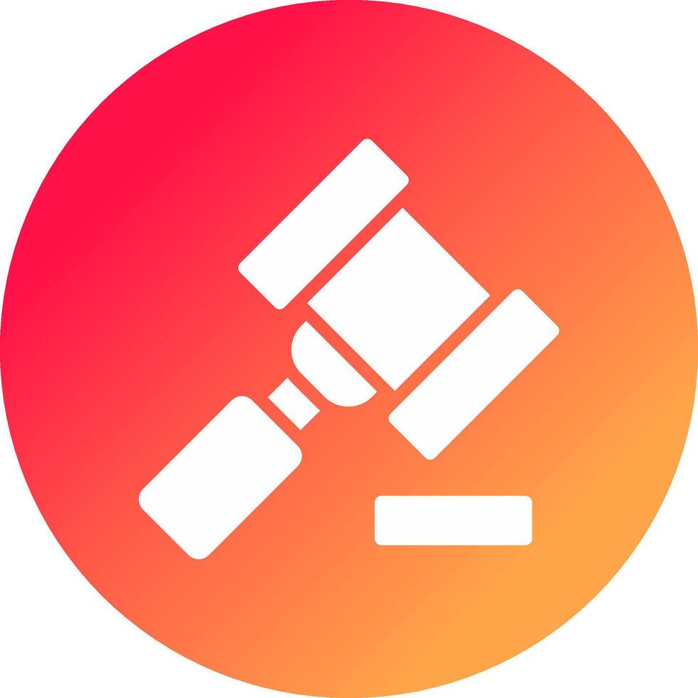 Gavel Creative Icon Design vector