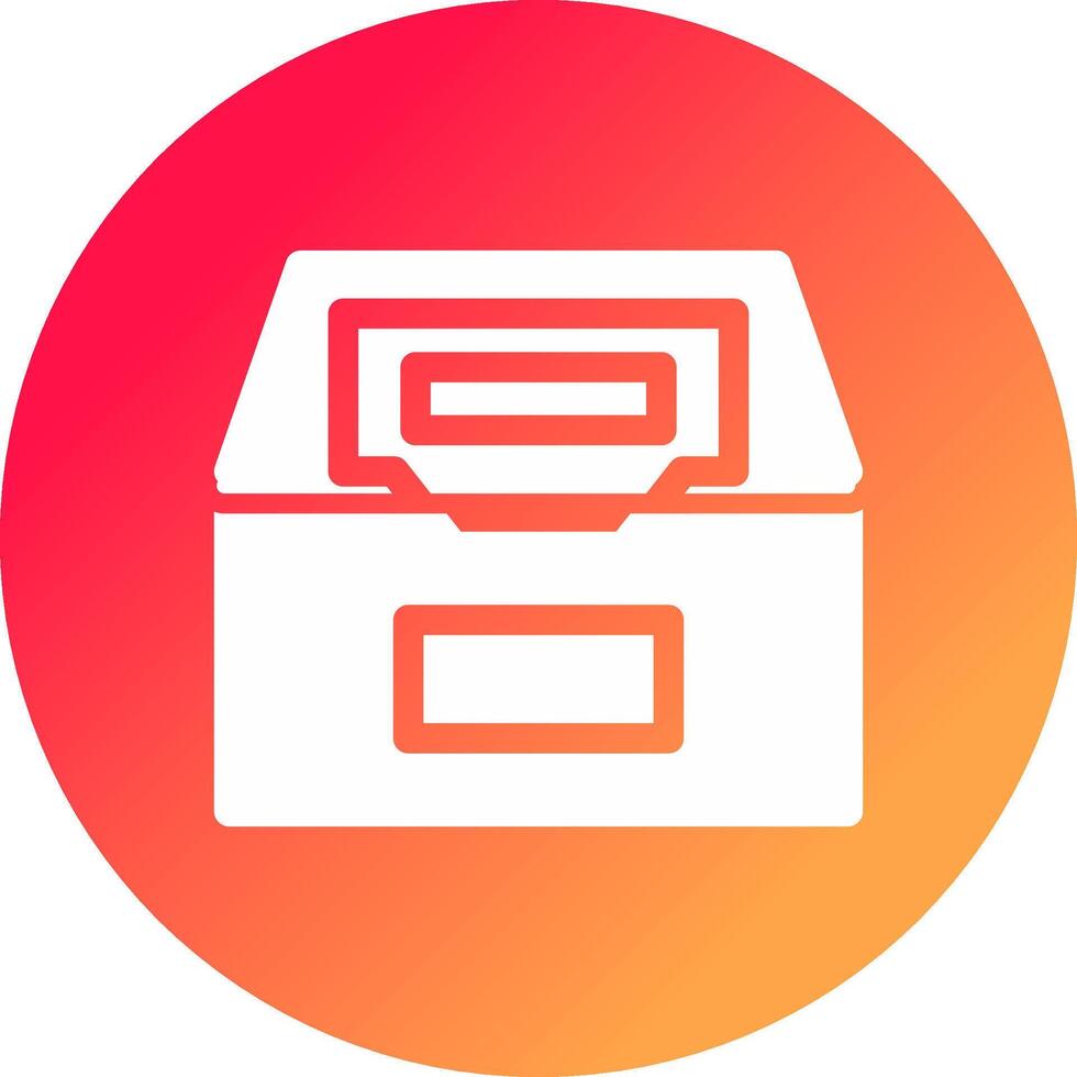 Files Box Creative Icon Design vector
