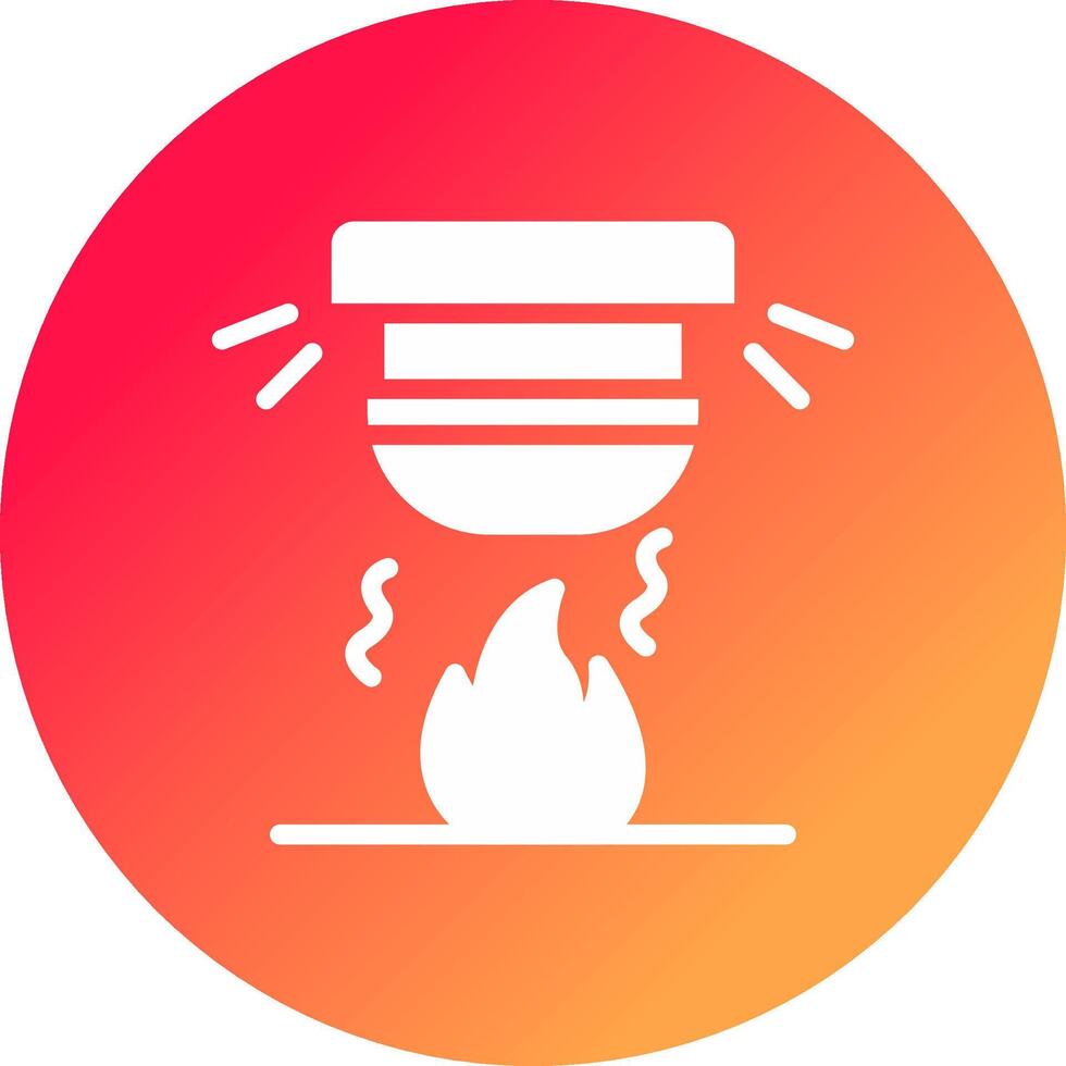 diseño de icono creativo de alarma de incendio vector