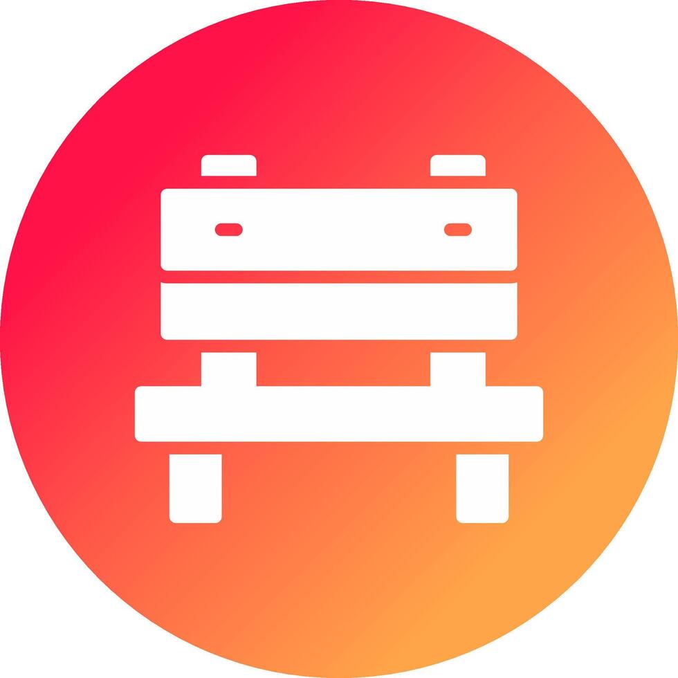 Bench Creative Icon Design vector