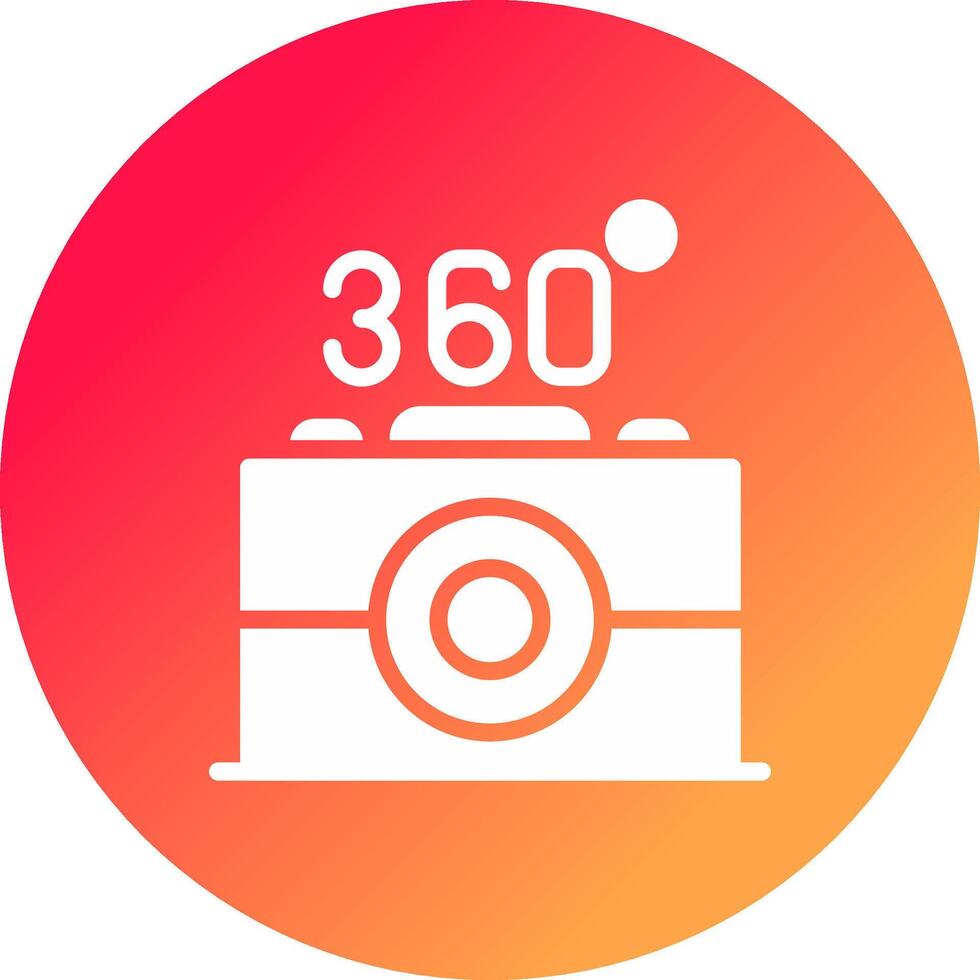 360 Camera Creative Icon Design vector