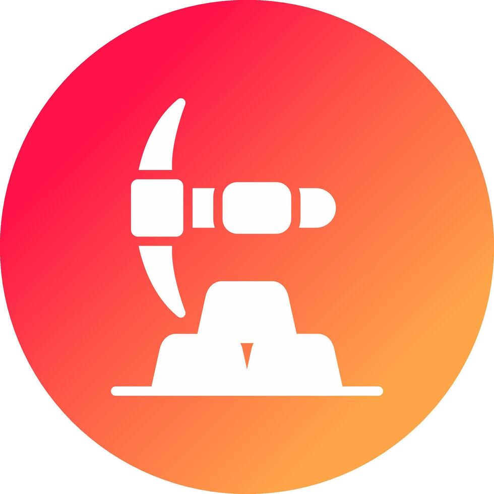 Gold Mine Creative Icon Design vector