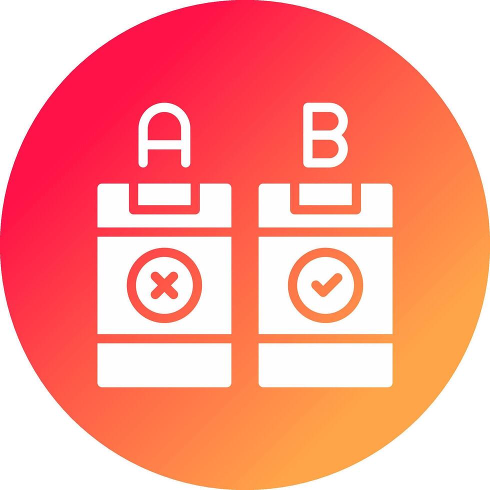 AB Testing Creative Icon Design vector