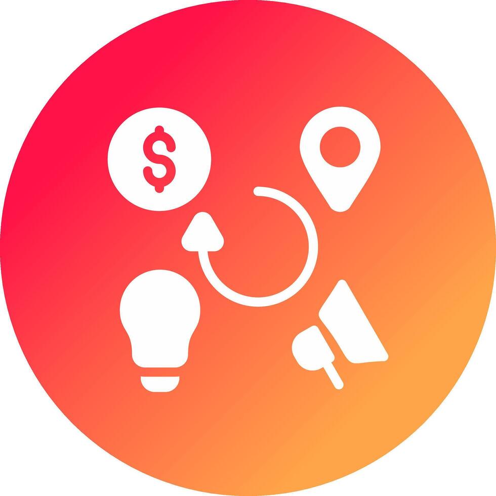 4Ps Creative Icon Design vector