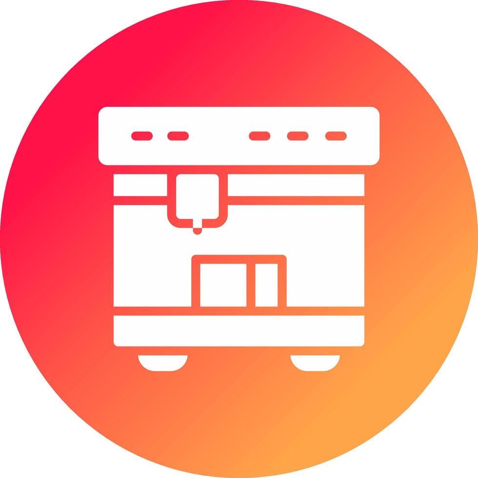 3D Printing Creative Icon Design vector