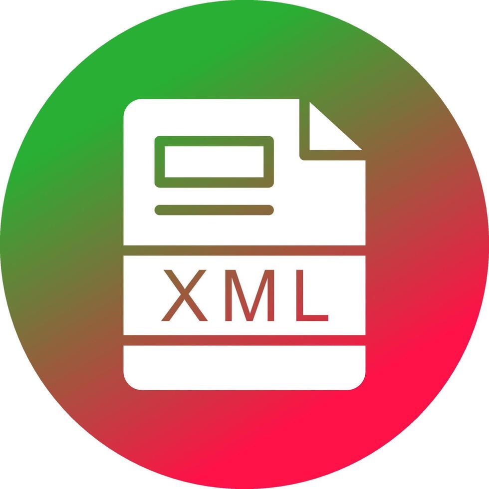 XML Creative Icon Design vector