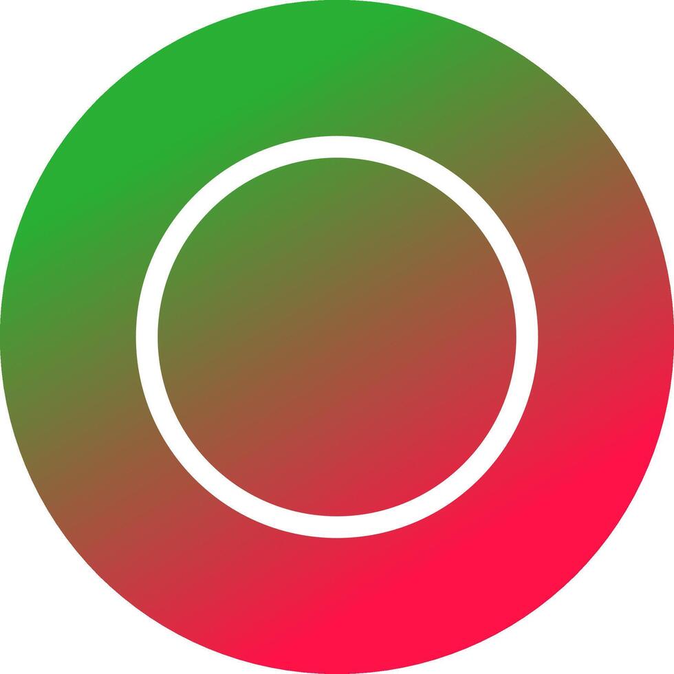 Glyph Gradient Circle Design vector