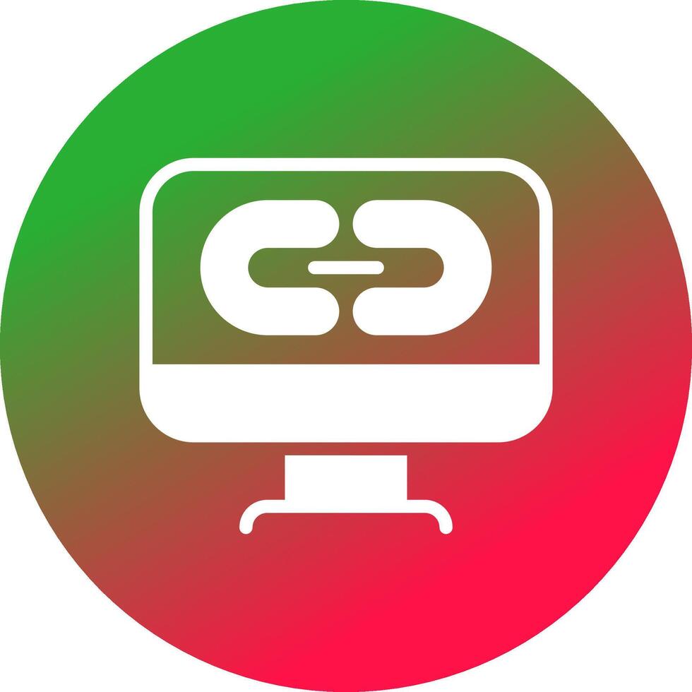 Glyph Gradient Circle Design vector