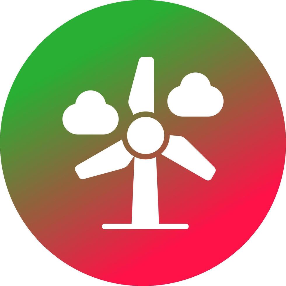 Wind Power Creative Icon Design vector