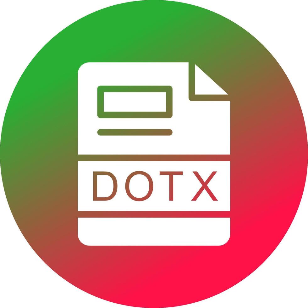 DOTX Creative Icon Design vector