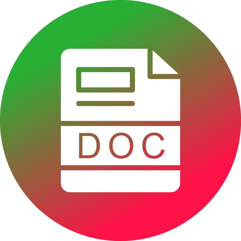 DOC Creative Icon Design vector