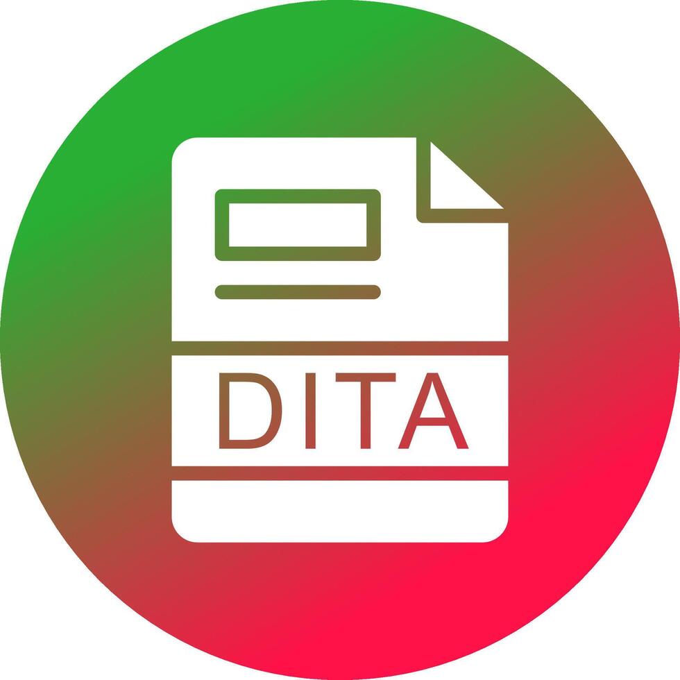 dita creativo icono diseño vector