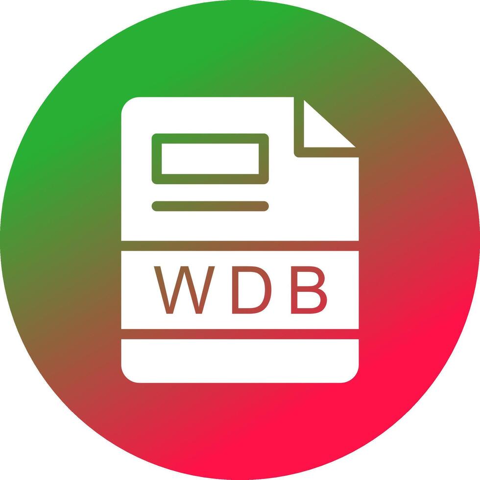 wdb creativo icono diseño vector