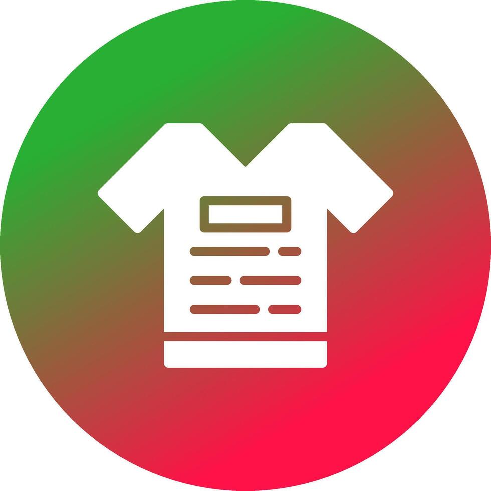 Tshirt Creative Icon Design vector