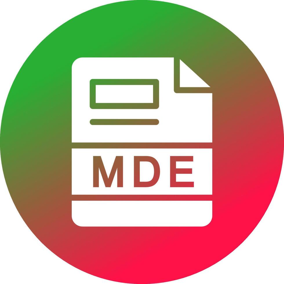 MDE Creative Icon Design vector