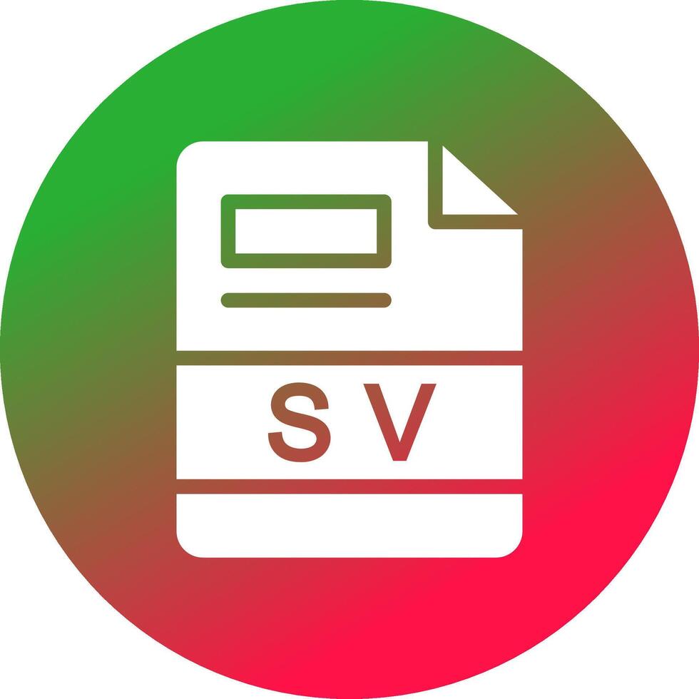 sv creativo icono diseño vector