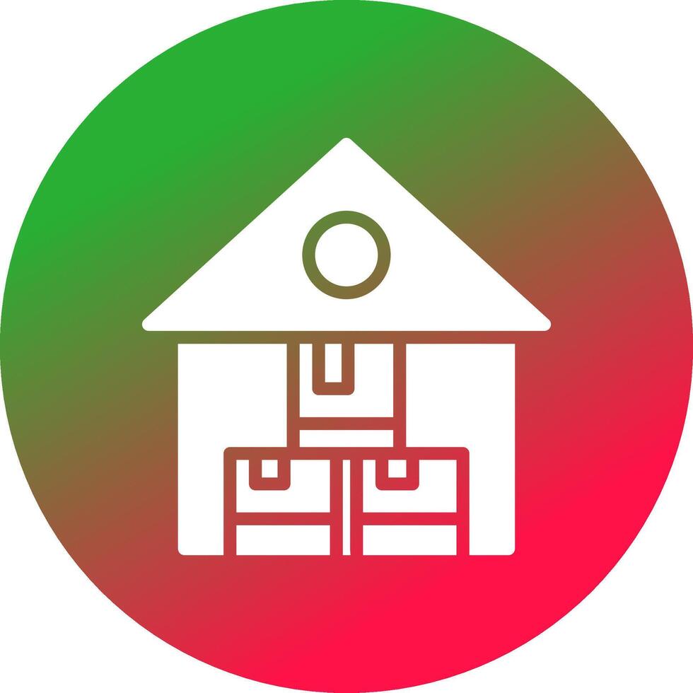Warehouse Creative Icon Design vector