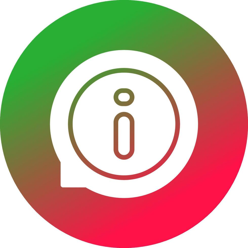 Glyph Gradient Circle Design vector