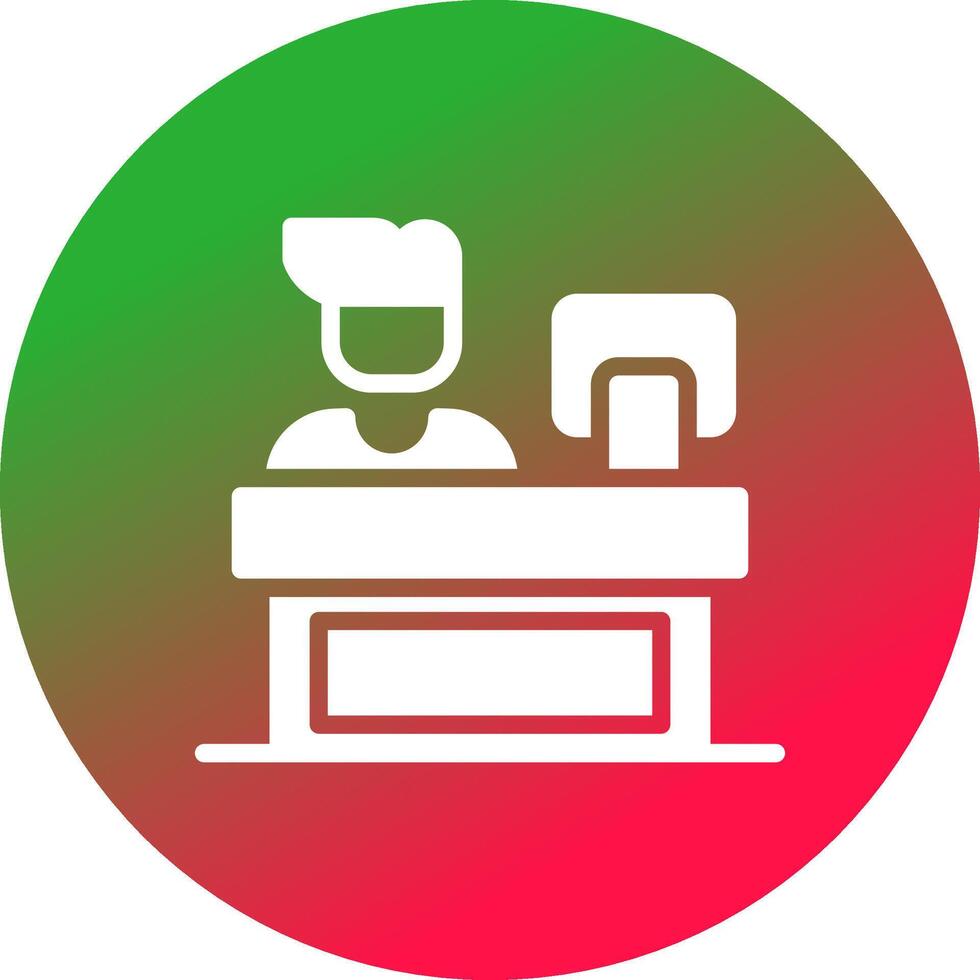 Cashier Creative Icon Design vector