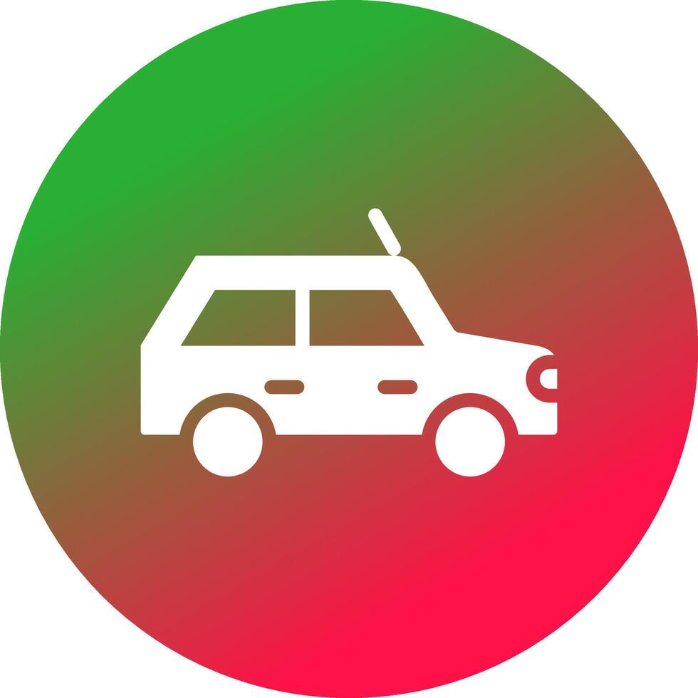 Glyph Gradient Circle Design vector