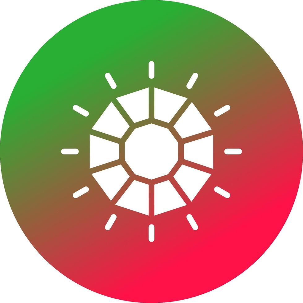 Glyph Gradient Circle Design vector