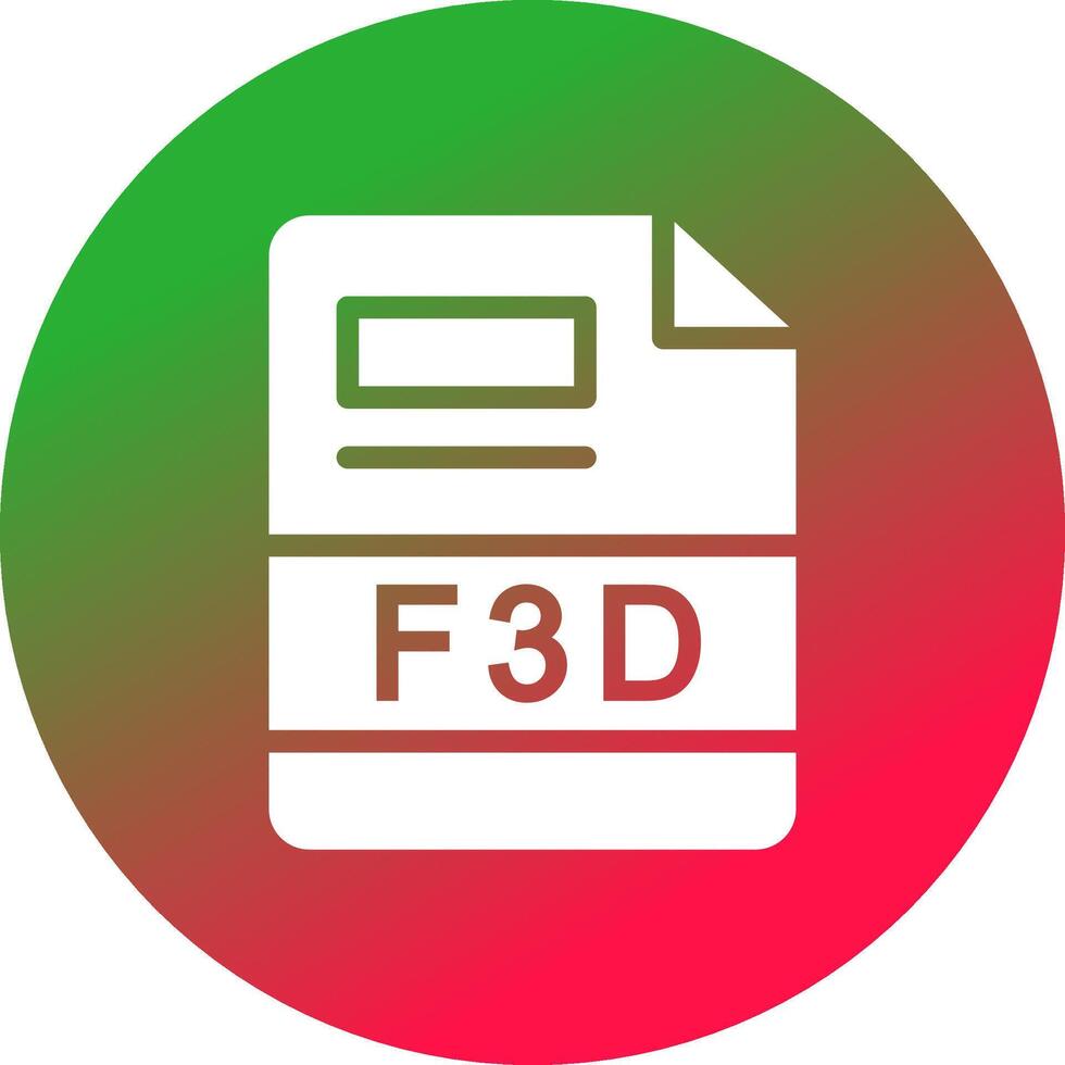 F3D Creative Icon Design vector