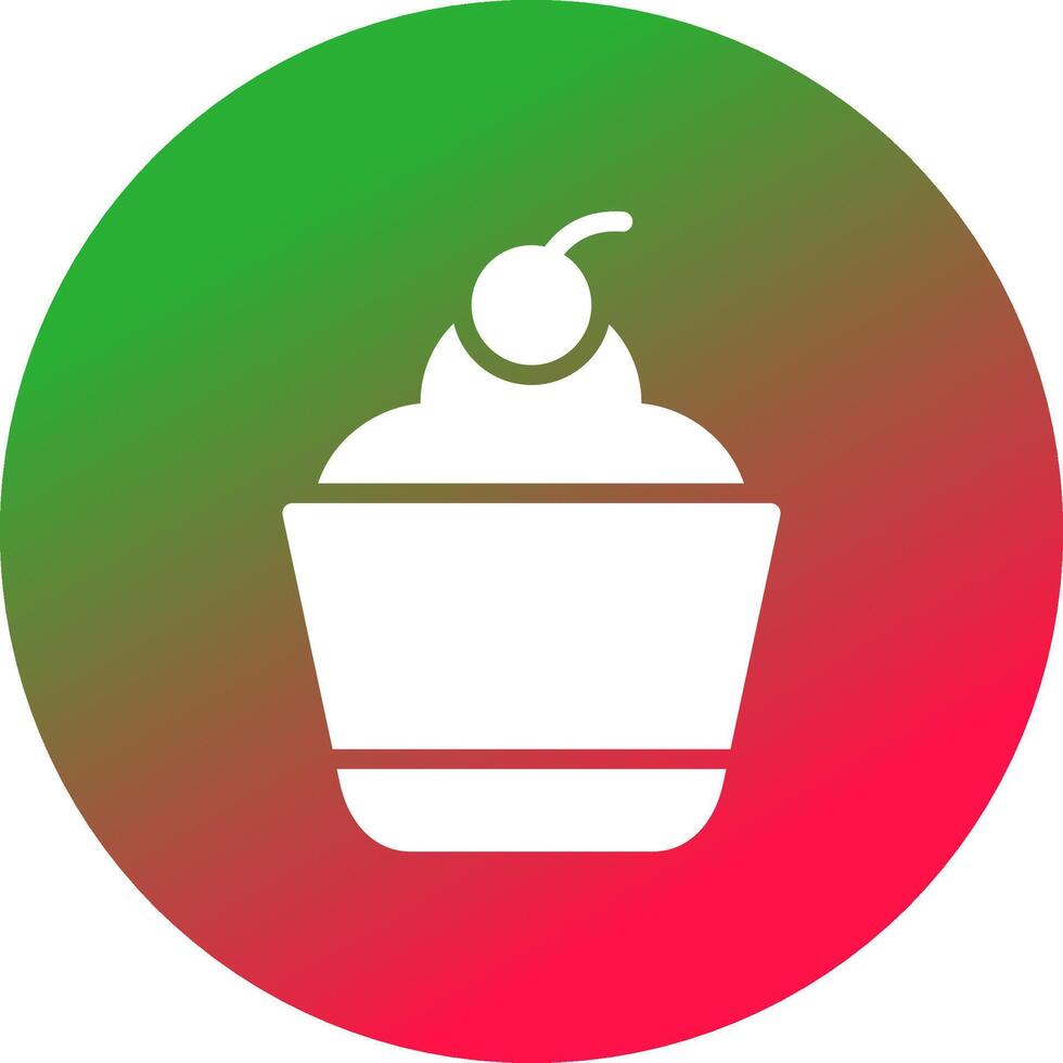 Cupcake Creative Icon Design vector