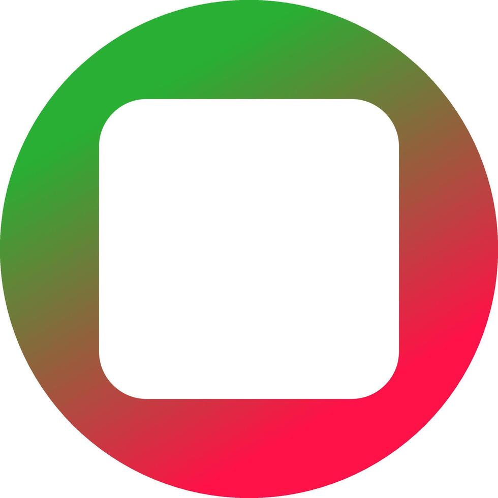Glyph Gradient Circle Design vector