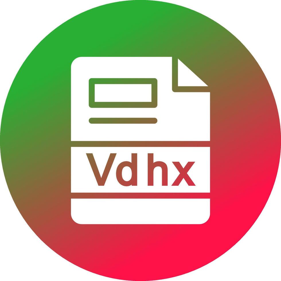 Vdhx Creative Icon Design vector