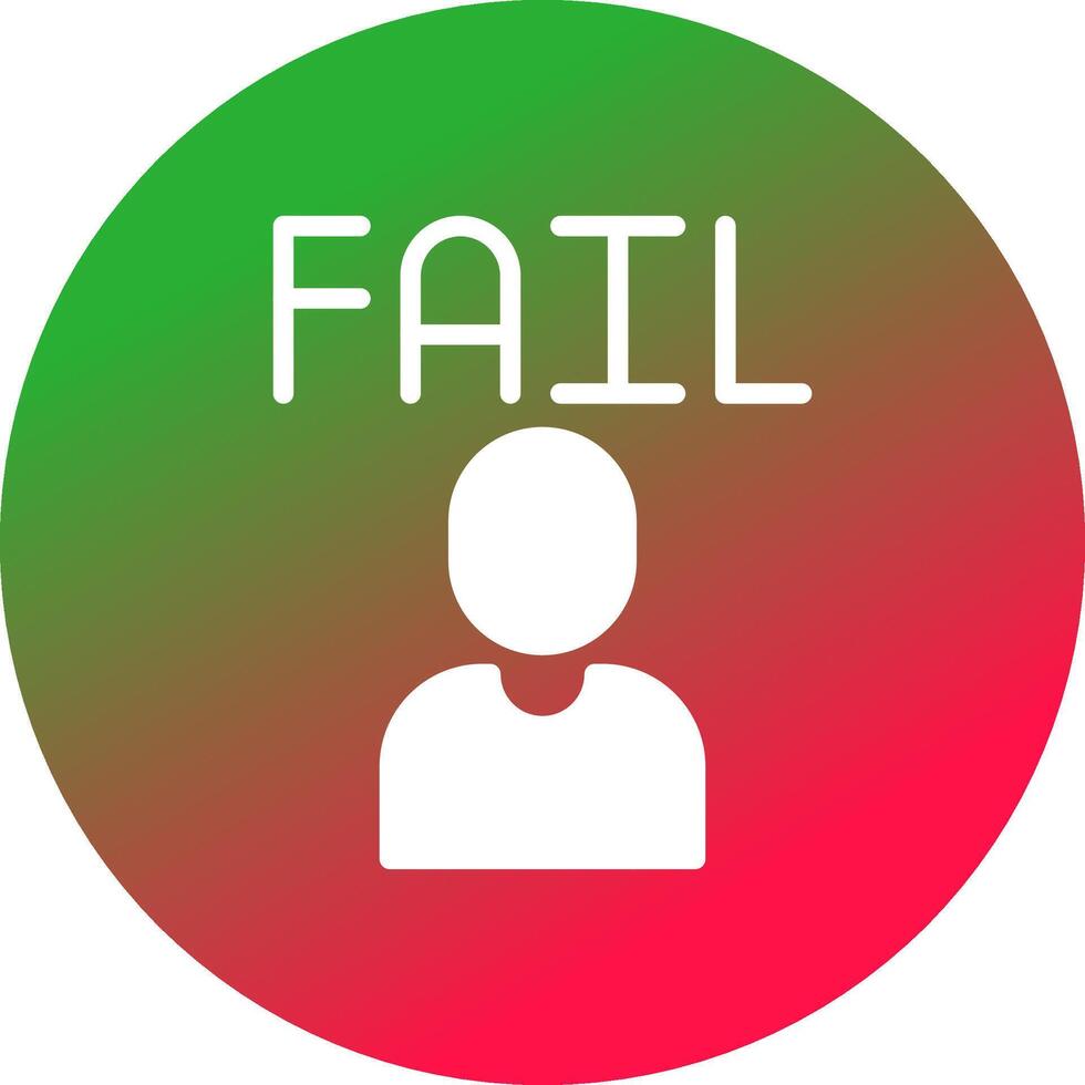 Fail Creative Icon Design vector