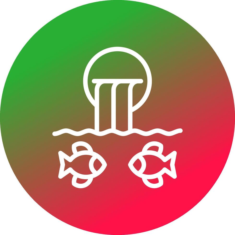 River Fishing Creative Icon Design vector