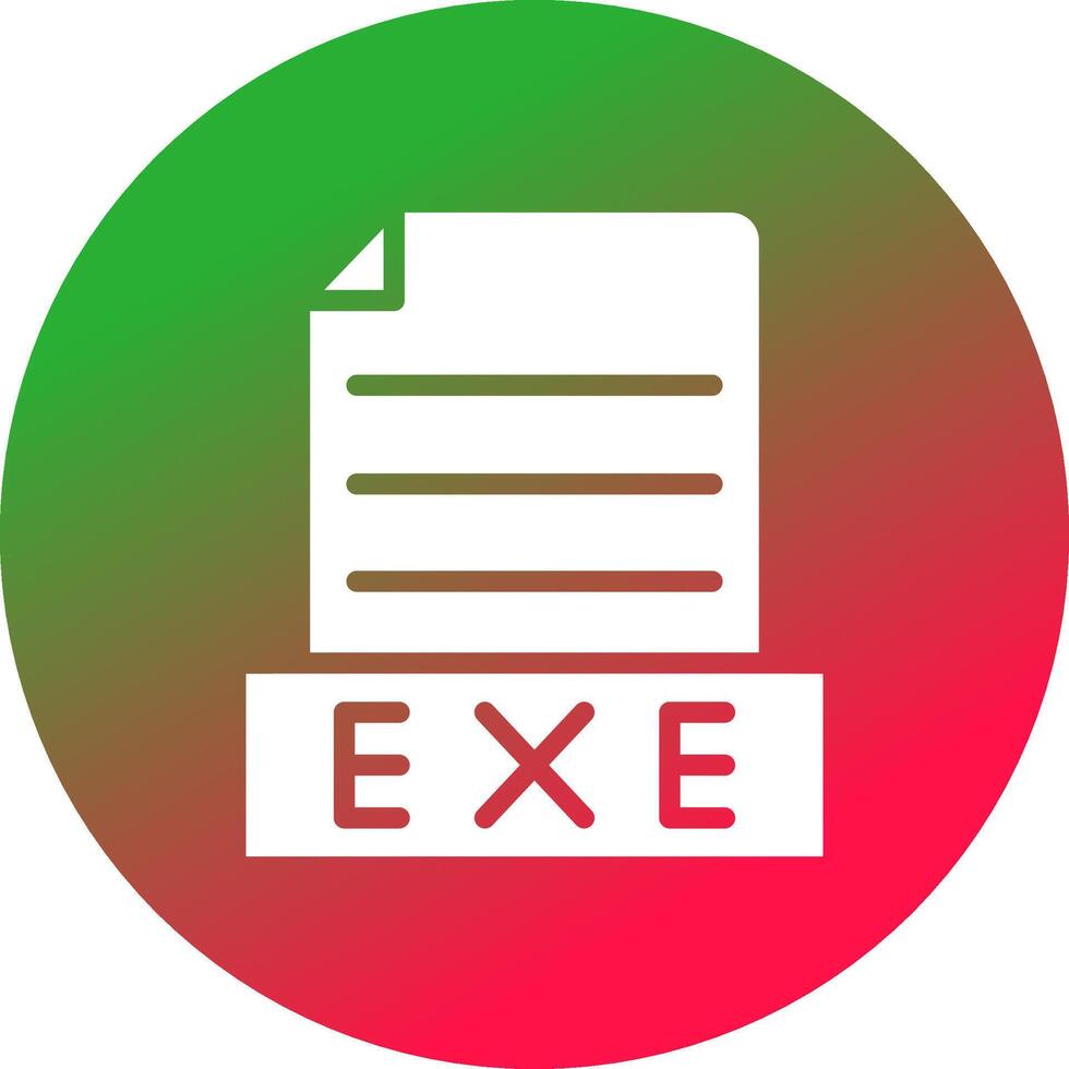 Exe Creative Icon Design vector