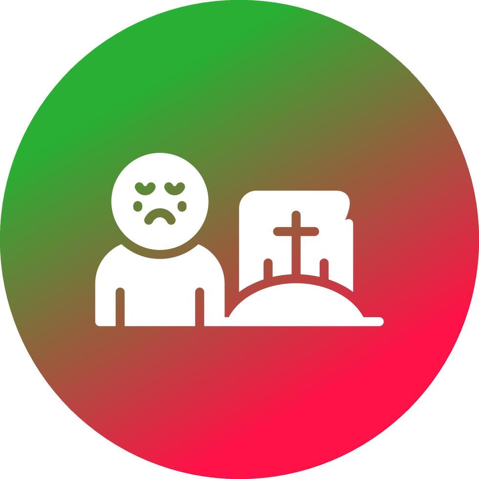 Grave Creative Icon Design vector