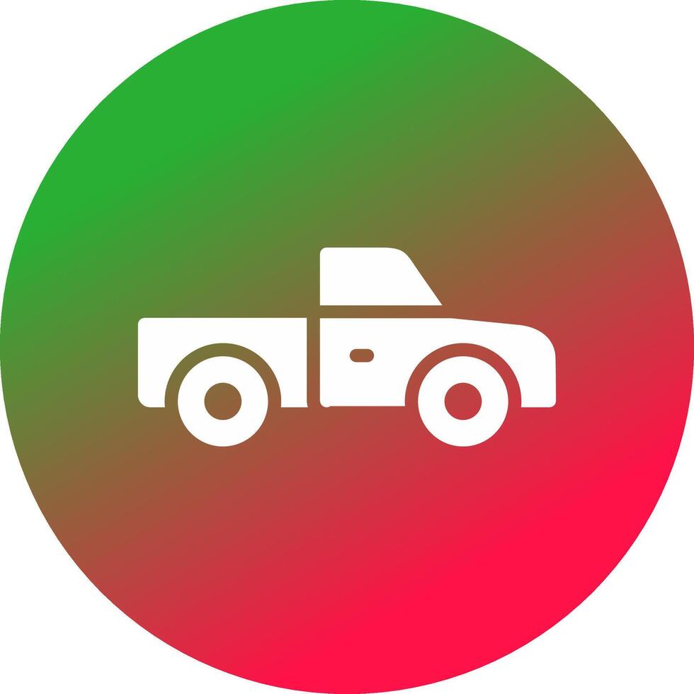 Pickup Truck Creative Icon Design vector