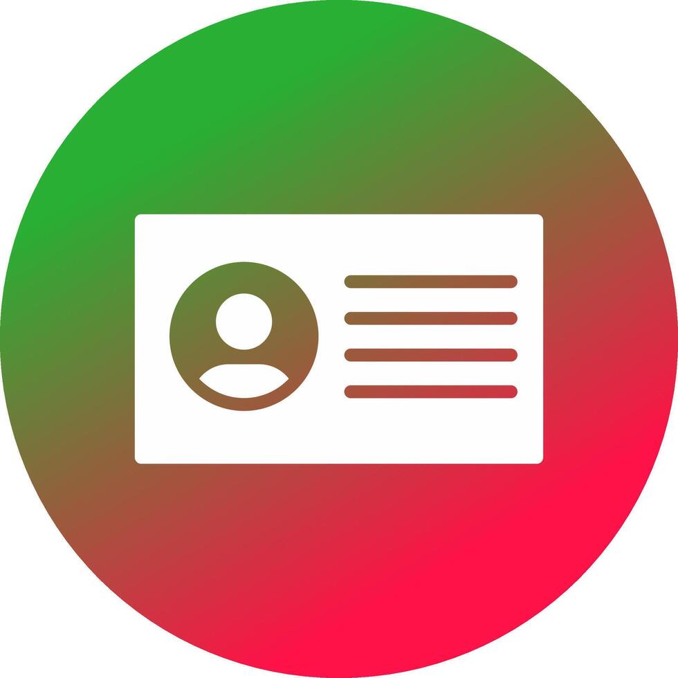 Id Card Creative Icon Design vector