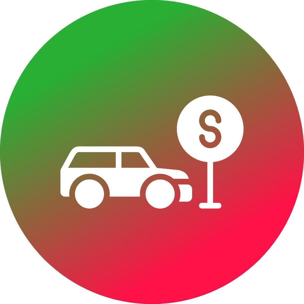 Taxi Stop Creative Icon Design vector