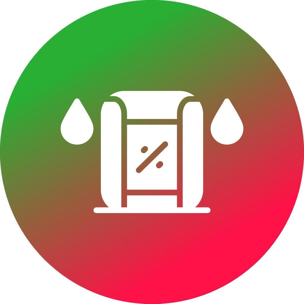 Humidity Sensor Creative Icon Design vector