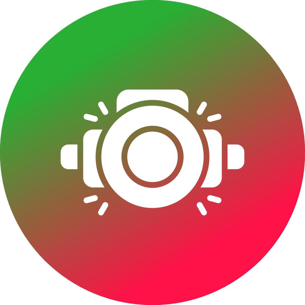 Head Lamp Creative Icon Design vector