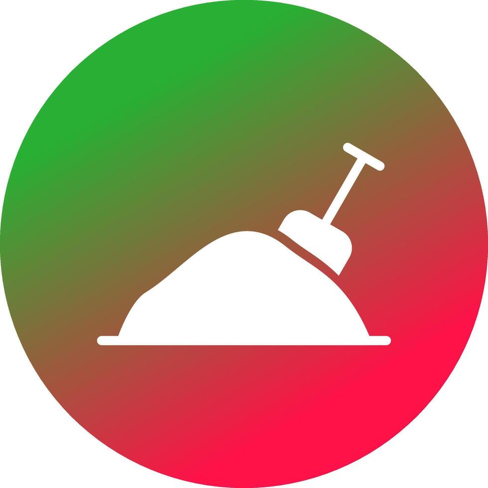 Glyph Gradient Circle Design vector