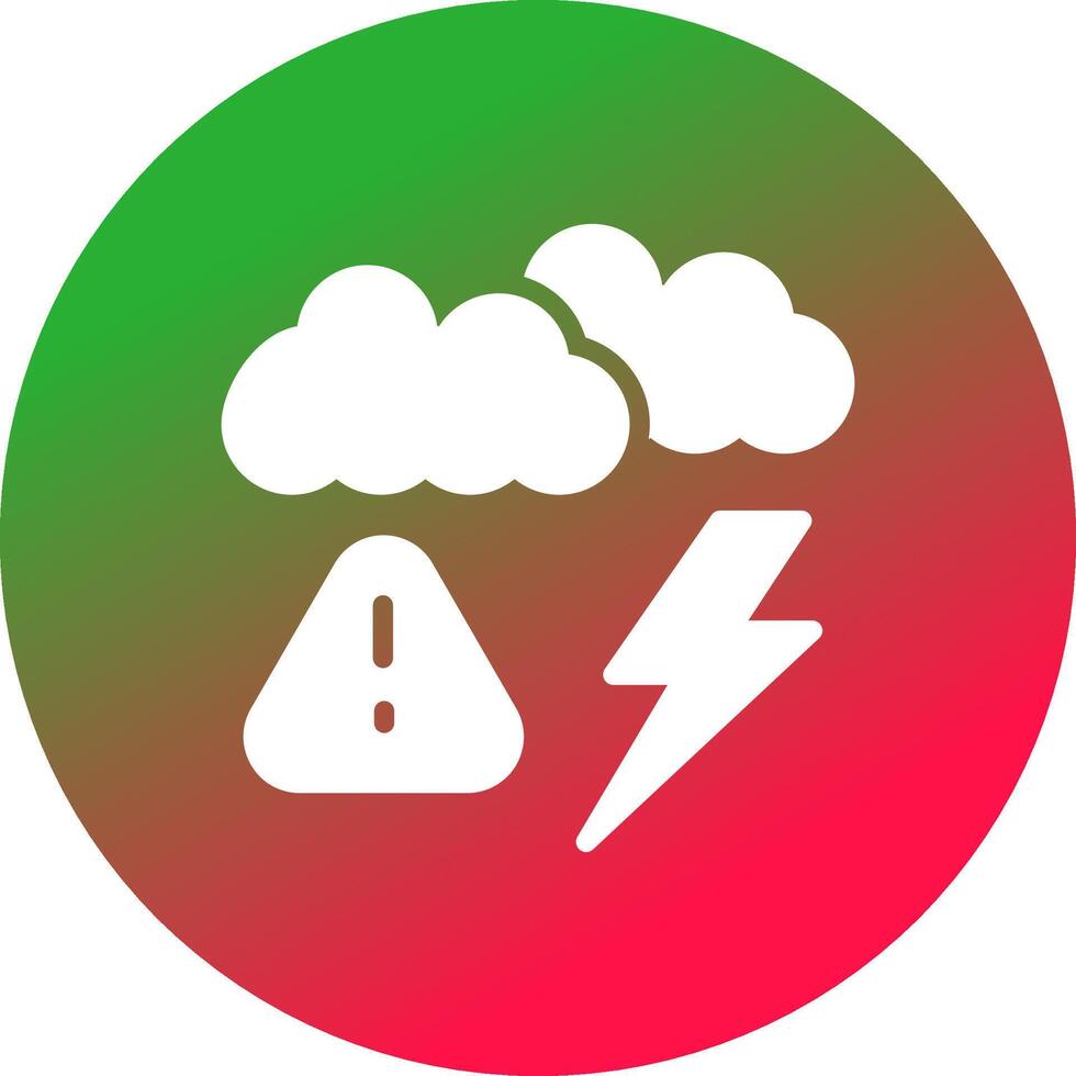 Weather Alert Creative Icon Design vector