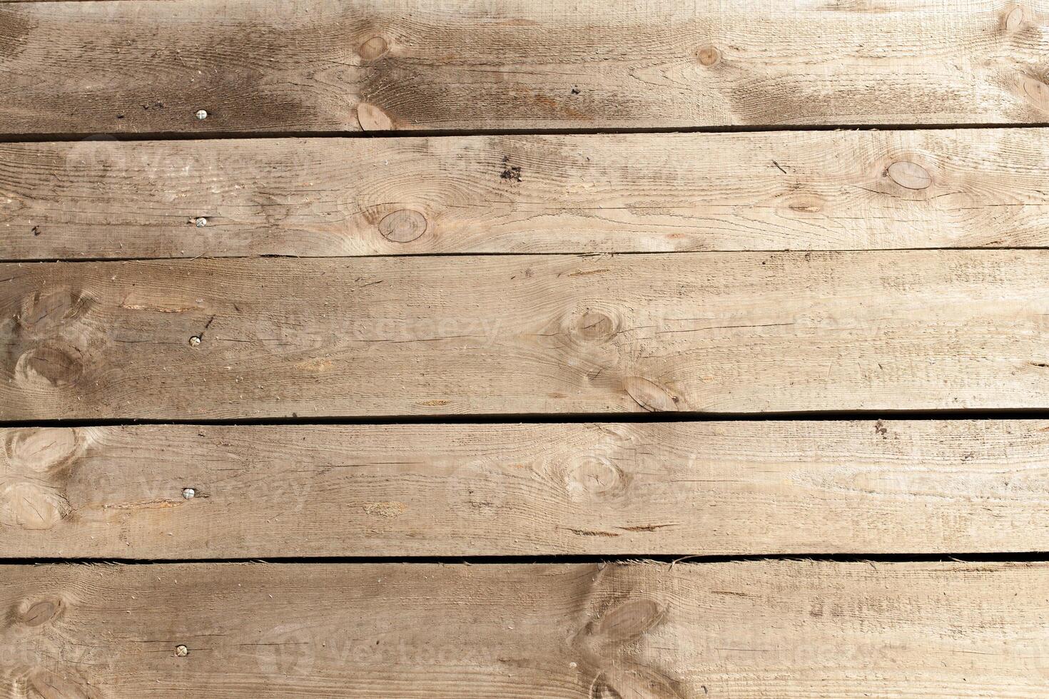 Horizontal wood planking wall background. Natural Texture. photo