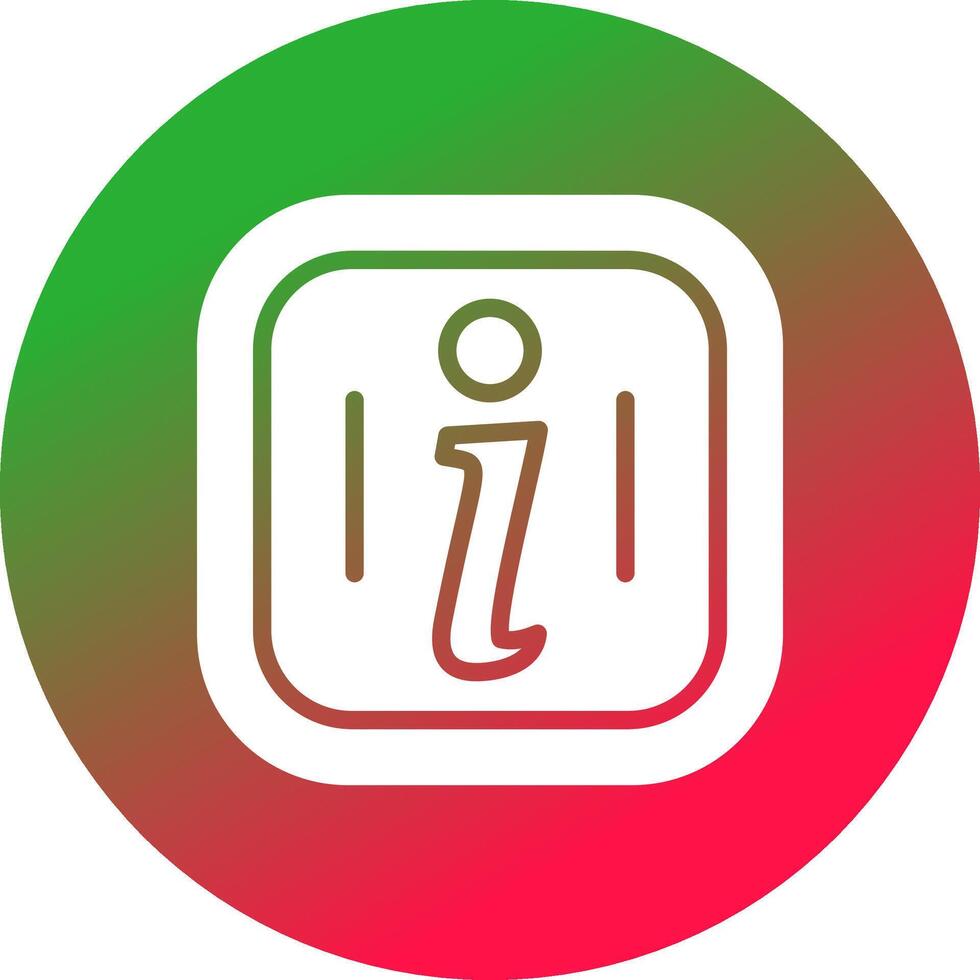 Glyph Gradient Circle Design vector