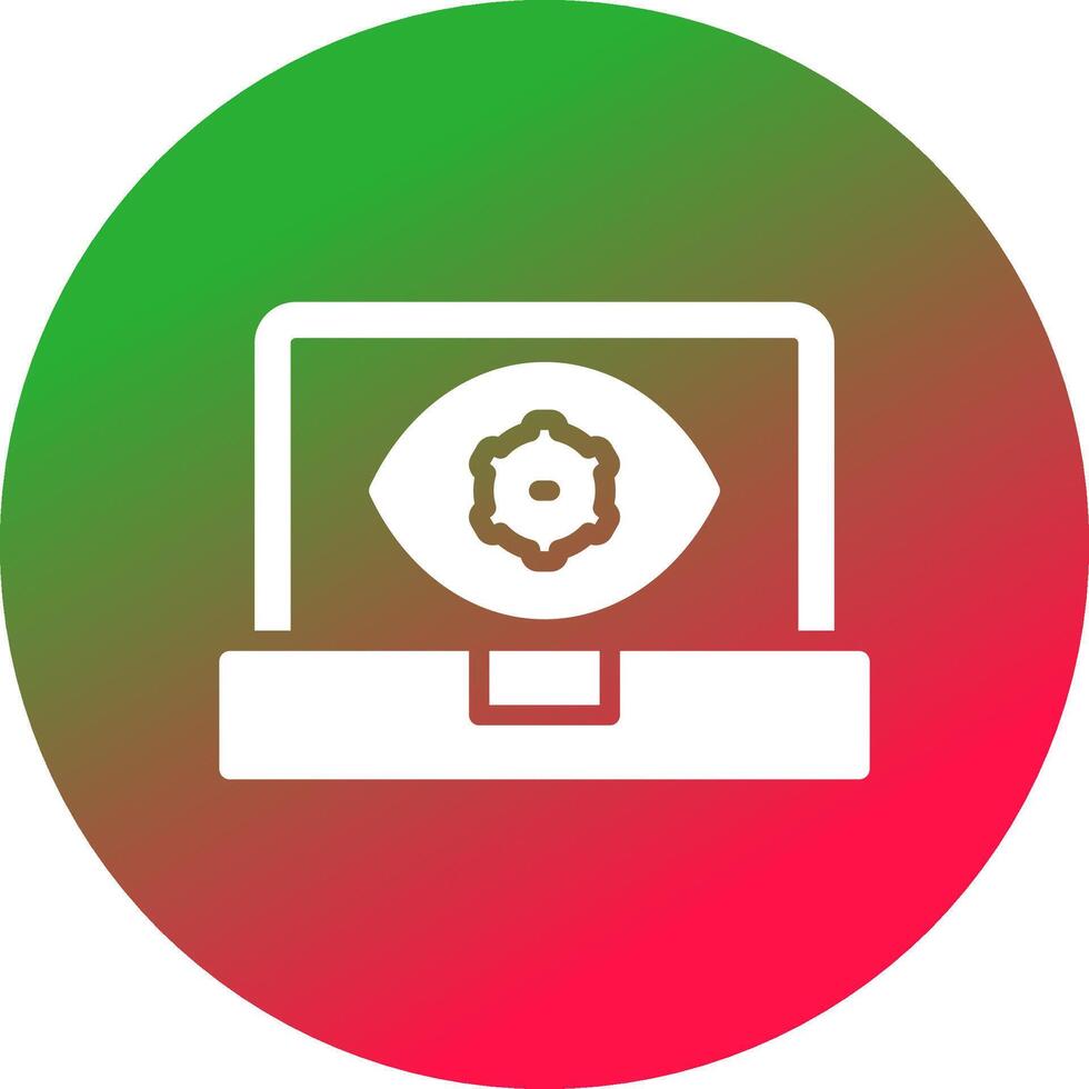 Computer Vision Creative Icon Design vector