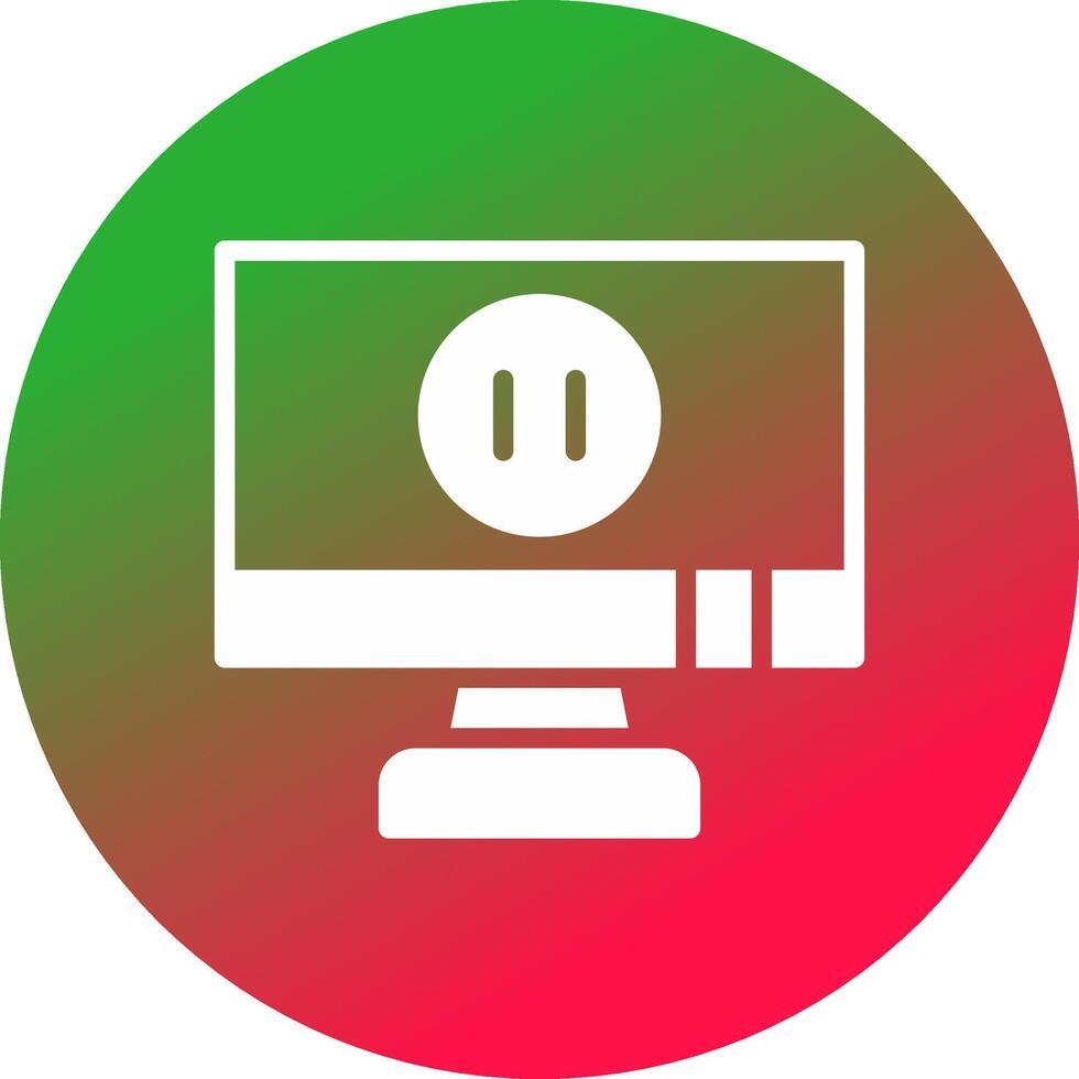 Pause Creative Icon Design vector