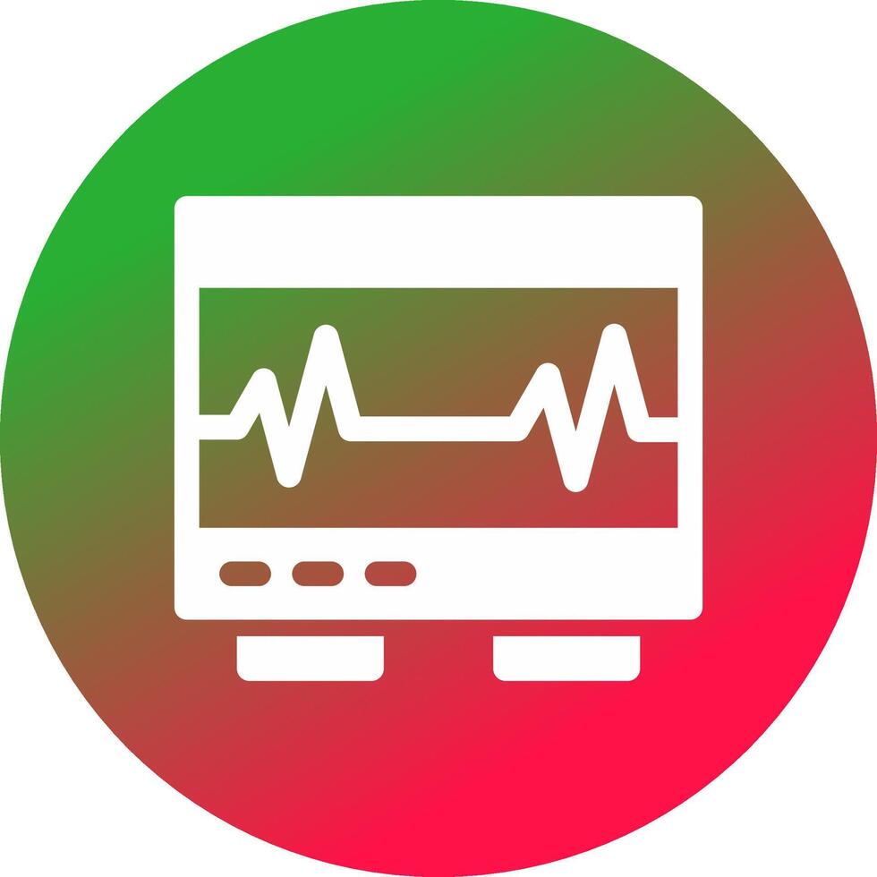 Electrocardiogram Creative Icon Design vector