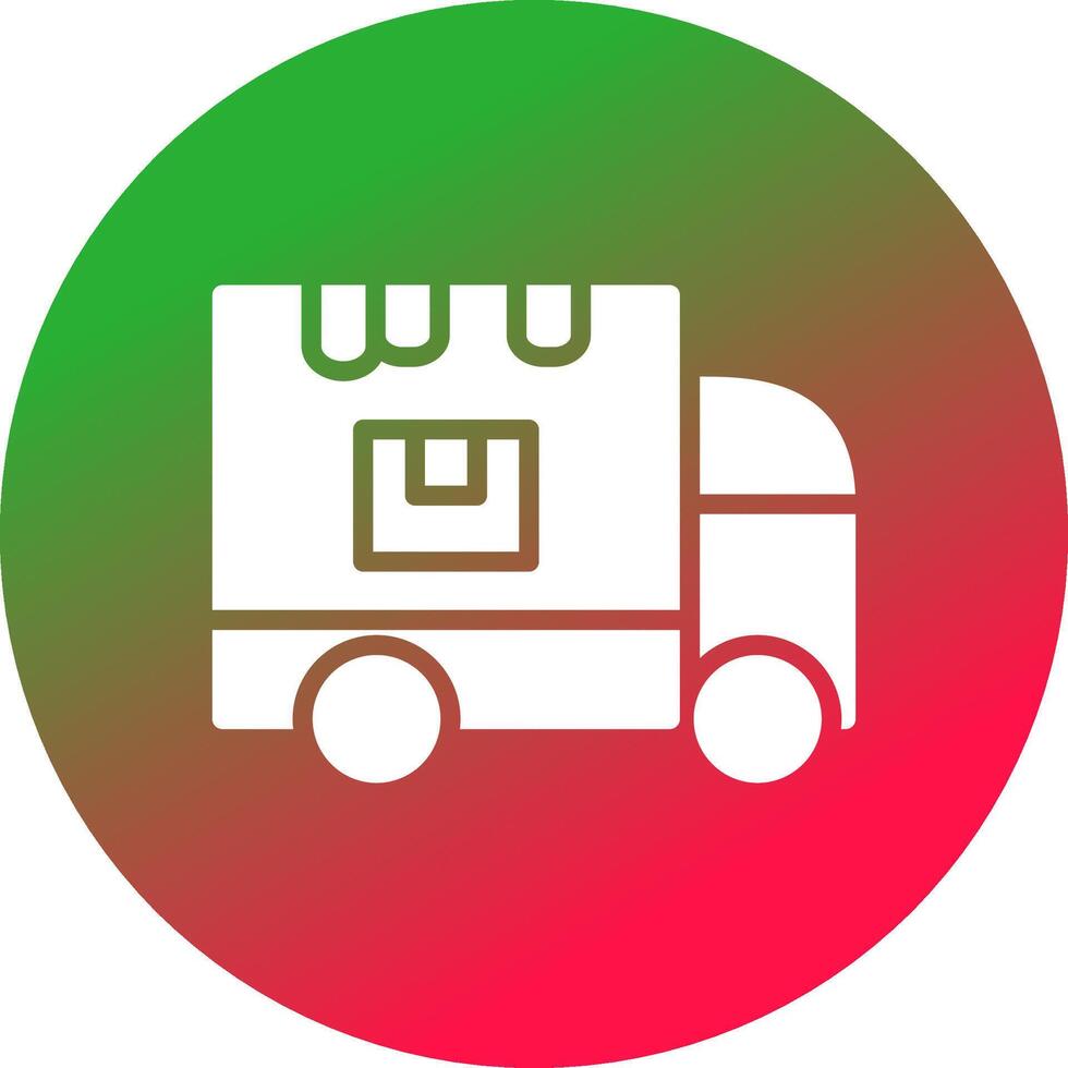 Delivery Truck Creative Icon Design vector